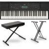Yamaha PSRE283 61-Key Portable Keyboard Essentials Bundle