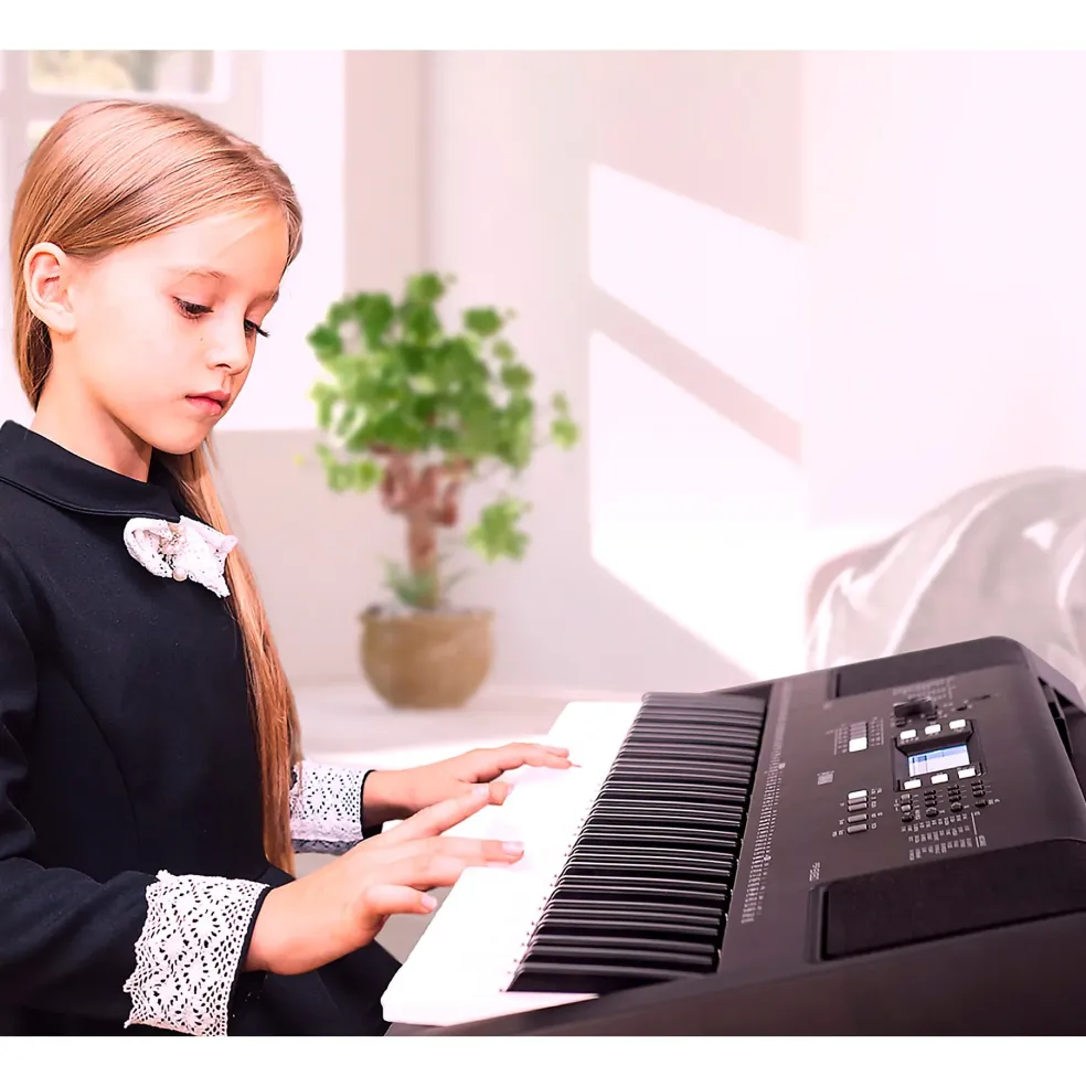 Yamaha PSR-EW310 76-Key Portable Keyboard With Power Adapter
