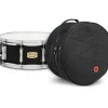 Yamaha Raven Black Stage Custom Birch Snare with Road Runner Bag