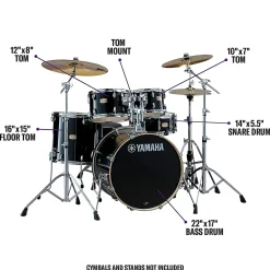 Yamaha Stage Custom Birch 5-Piece Shell Pack With 22
