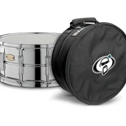 Yamaha Stage Custom Steel Snare With Protection Racket Case