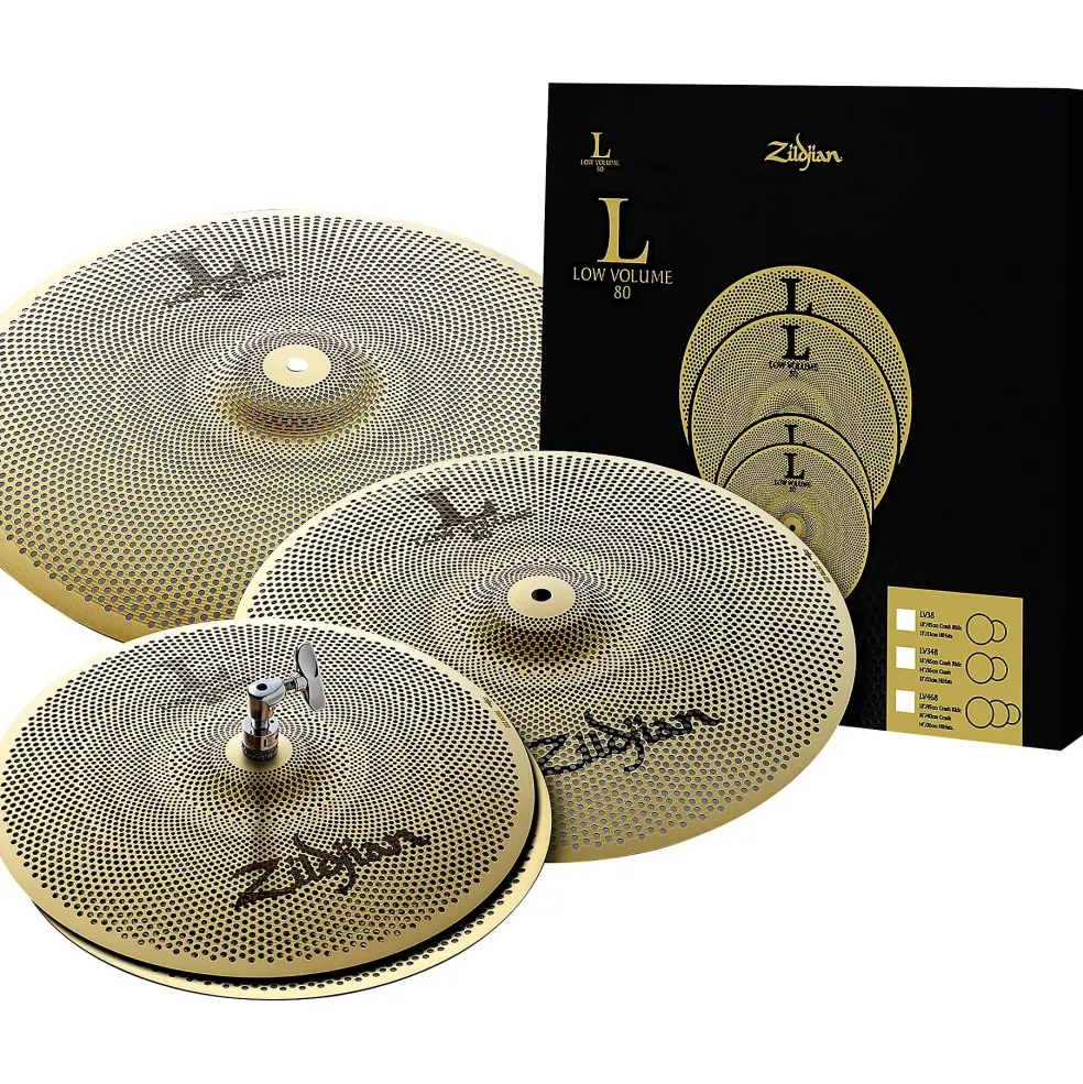 Zildjian L80 Series LV468 Low Volume Cymbal Pack With Free 16" Crash