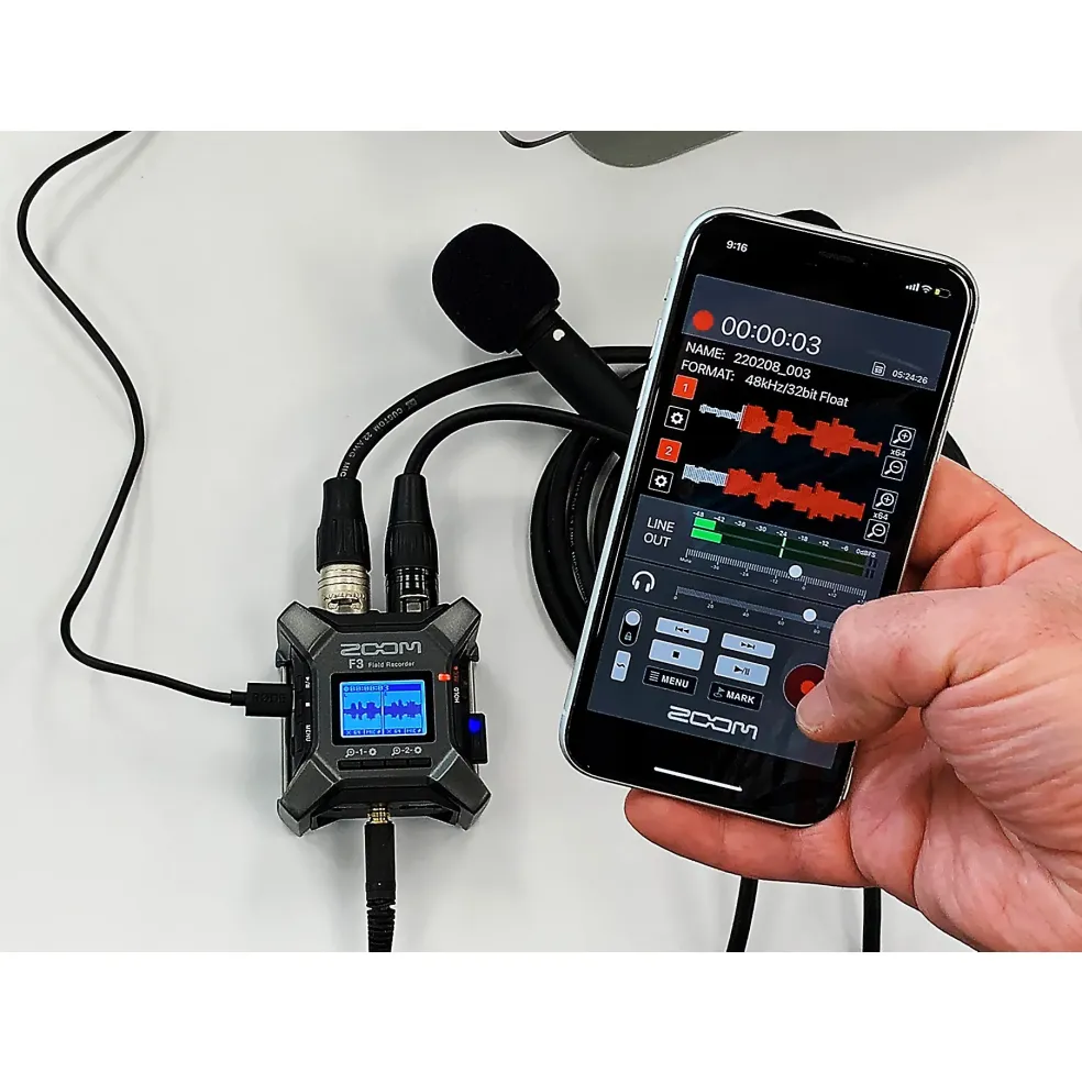 Zoom F3 MultiTrack Field Recorder
