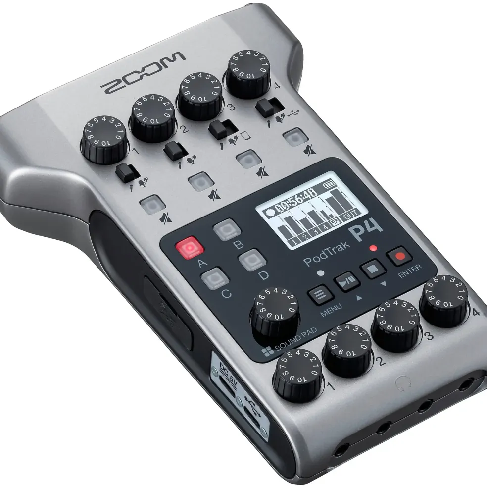 Zoom PodTrak P4 Portable Multitrack Podcast Recorder