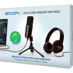 Zoom ZUM2PMP USB Podcast Microphone Bundle
